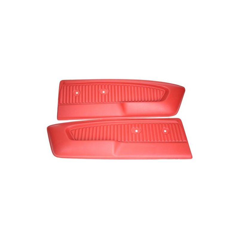 Pony door panels, red 64-66