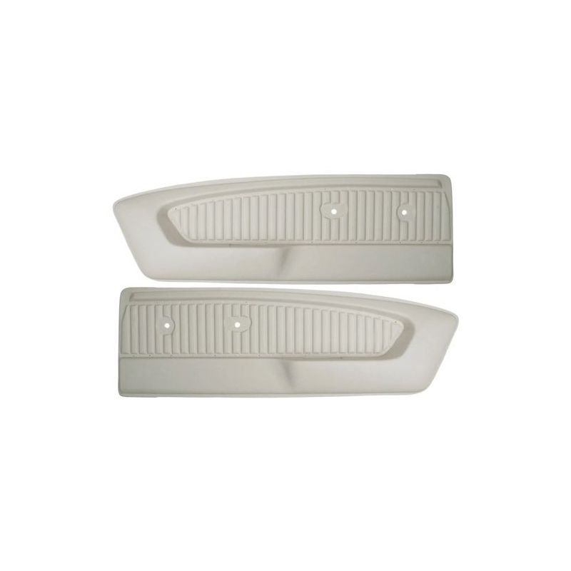 1964 1965 1966 Ford Mustang Türverkleidungen Pony weiß Paar / C5ZZ65239423WTP D21036509