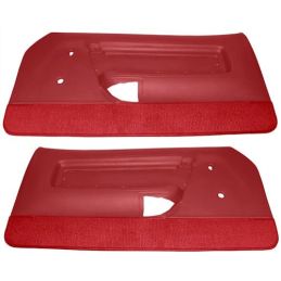 1971 - 1973 Ford Mustang Türverkleidungen Deluxe Zinnoberrot Paar / D210771016