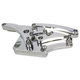 Bonnet hinges, aluminum, polished, pair 64-66
