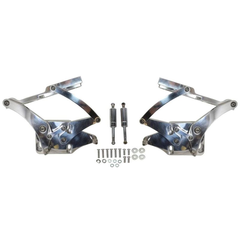Hood hinges, aluminum, pair 67-70