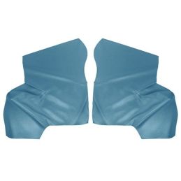 Côtés arrière de cabriolet, couverture bleu clair 66-67