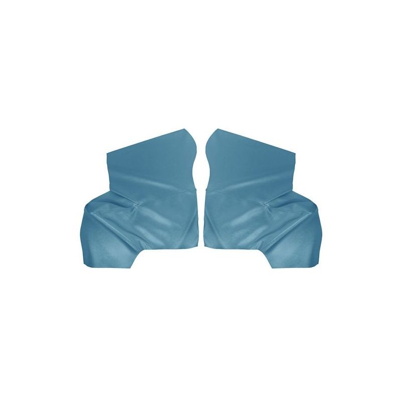 Côtés arrière de cabriolet, couverture bleu clair 66-67