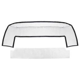 1964 - 1966 Ford Mustang Convertible Verkleidung Verdeckkasten schwarz / WL-FM-65-BK 069963L-958