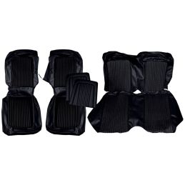 Upholstery full set, standard black, Convertible 68