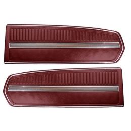 Door panels deluxe maroon 68