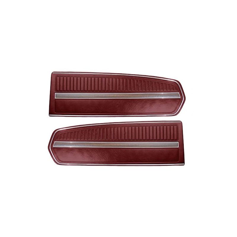 Door panels deluxe maroon 68