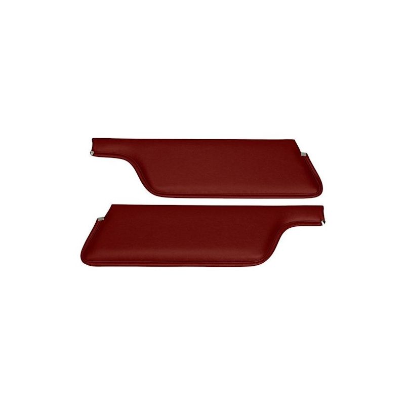 Premium sun visors convertible red 67-68