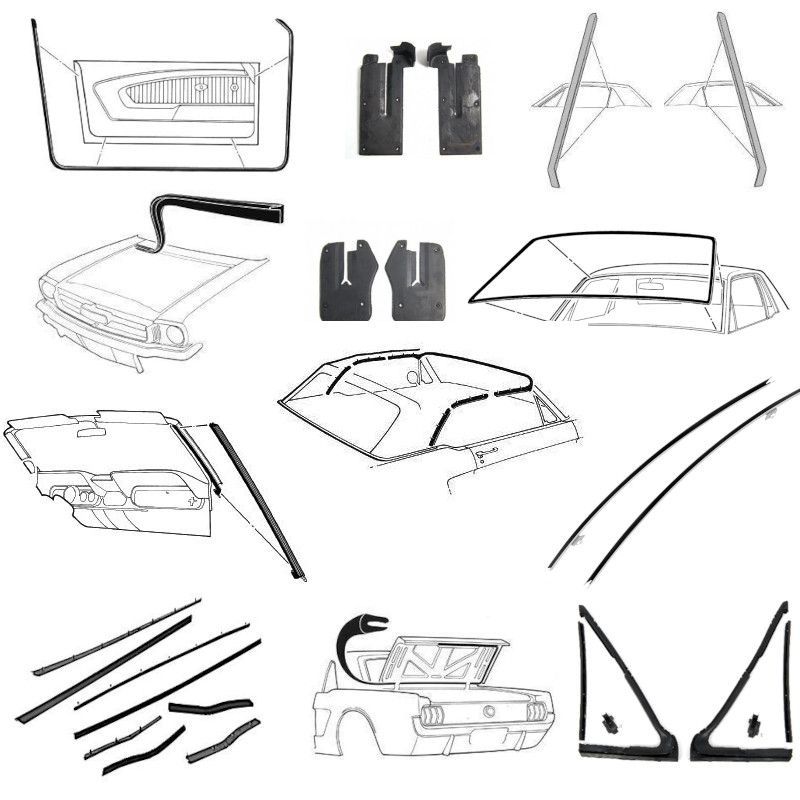 Set garnituri pentru decapotabilă 64-66