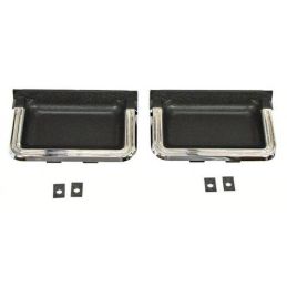 Set di maniglie per pannelli porta standard, nero 69-70