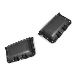 Set of door panel handle/ bowls standard, black 69-70