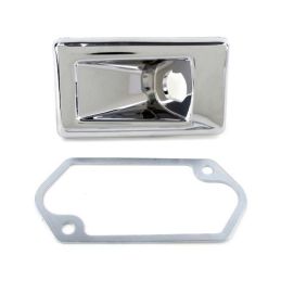 Miroir chromé sur le côté de la porte 69