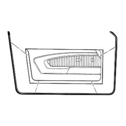 Door rubber seals, pair 69-70