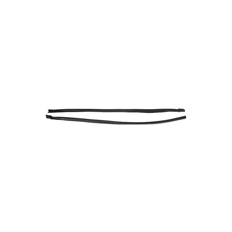 Rubber-felt door window glass guides, pair 67-68