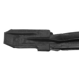 Rubber-felt door window glass guides, pair 67-68