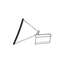 Triangular window rubber seal, vertical 64-66