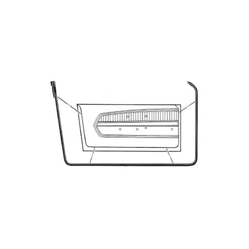 1967 - 1968 Ford Mustang Dichtungen Tür / C7ZZ-6520530-1A C7ZZ-6520530-R C7ZZ-6520530-A C7ZZ-6520531-A