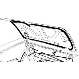 Trunk gasket Coupe and Cabrio 64-70