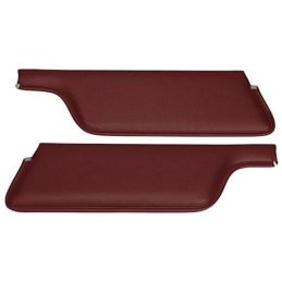 Premium sun visors convertible maroon 67-68