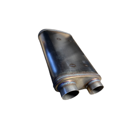 Muffler, stainless steel V8 side exhaust Eleanor GT500 67-68