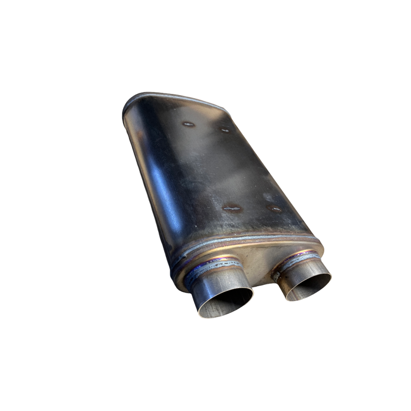 Muffler, stainless steel V8 side exhaust Eleanor GT500 67-68