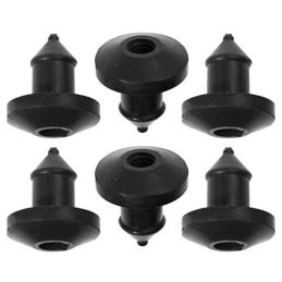 Pins for securing the felt insulation of the bulkhead wall 68-73