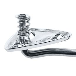 Sun visor bracket and rod, chrome 67-70