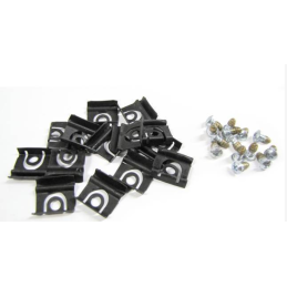 Set de cleme și șuruburi pentru fixarea ornamentelor parbrizului modelului Cabrio 65