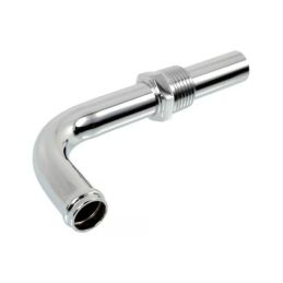 Intake manifold spigot for heater hose/ chrome 70-71