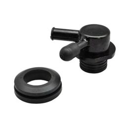 Brake booster check valve with rubber, 2 ports 64-73