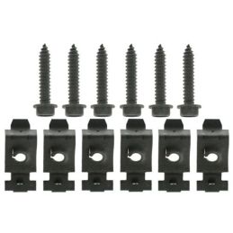 Armrest mounting clips with screws, set 69-70