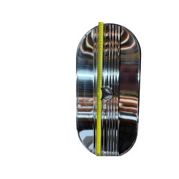 Filtre à air chromé, ovale 64-73