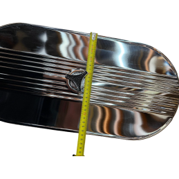 Filtro de aire cromado, oval 64-73