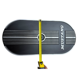 Filtro aria ovale, logo Mustang 64-73