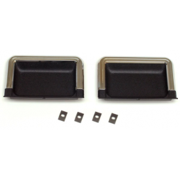 Set maniglie per porte interne nere 69-70