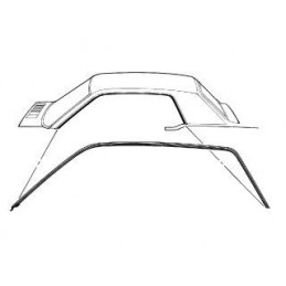 Seal side roof edge (pair) 64-66