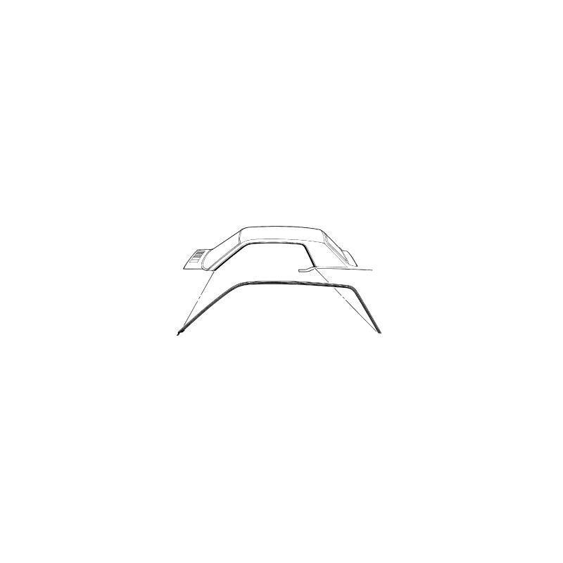 Seal side roof edge (pair) 64-66