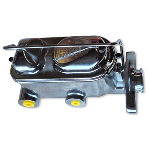 1" chrome brake master cylinder, 65-73 discs