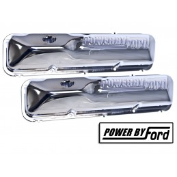 Ventildeckel cromato "Powered by Ford" 390/428