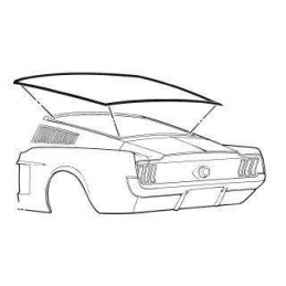 Guarnizione lunotto Fastback 67-68