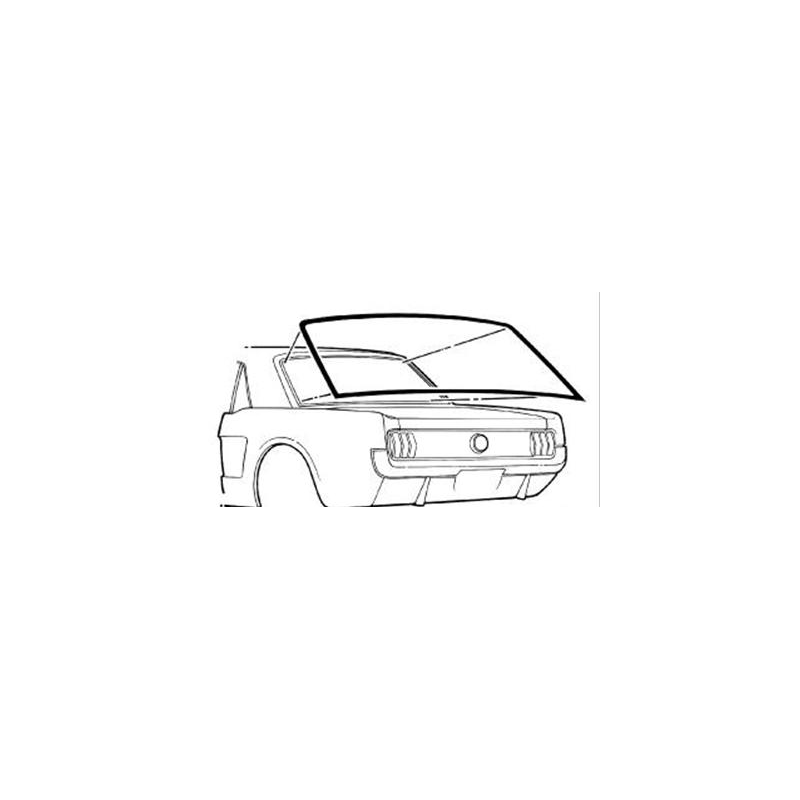 Seal rear window coupe 64-68