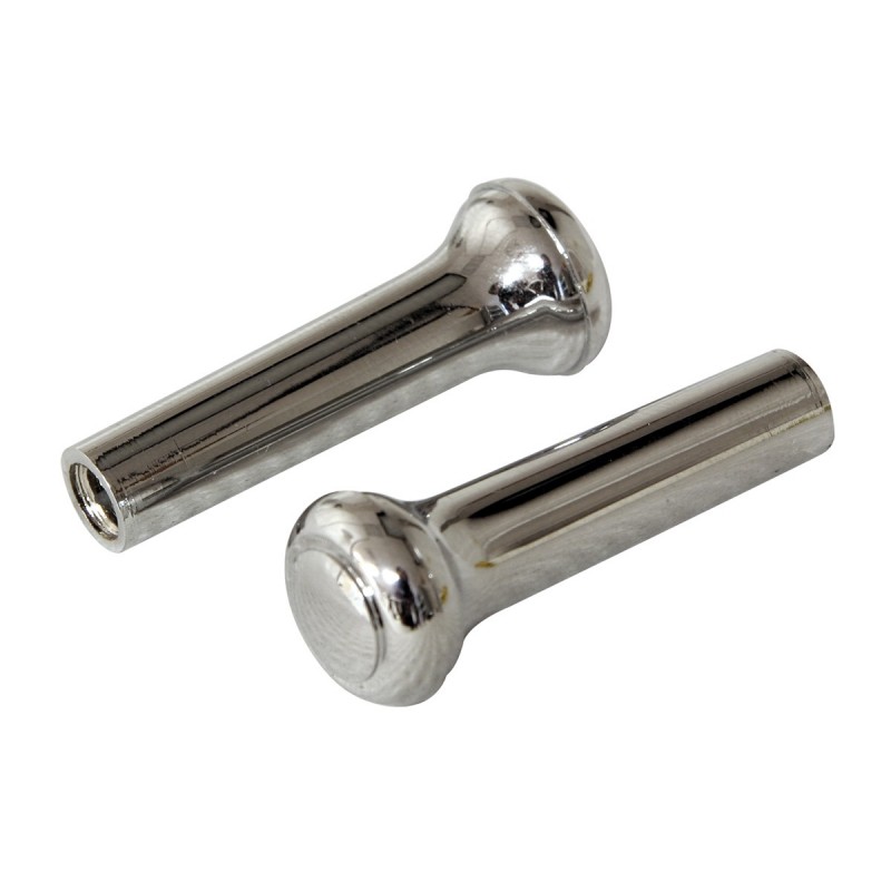 Door pins chrome pair 68-73