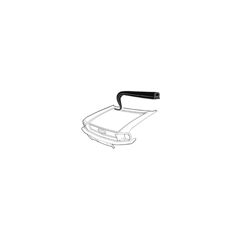Panneau d'auvent sur joint de capot 67-68 Panneau d'auvent sur joint de capot 67-68