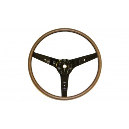 Steering wheel deluxe 3 spoke wood look 69