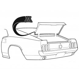 Guarnizione baule Fastback 69-70