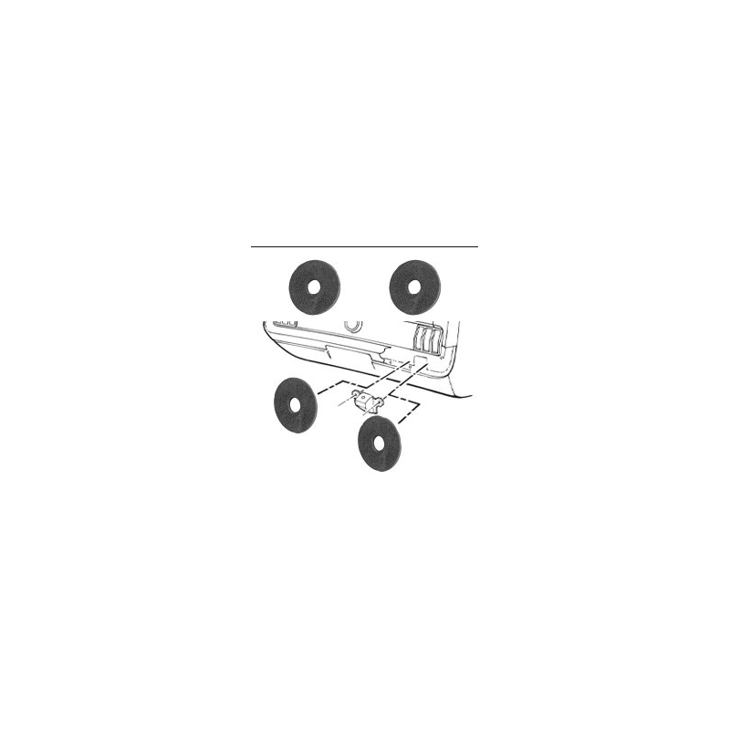 Joint sous support de pare-chocs arrière (4 pièces) 64-73