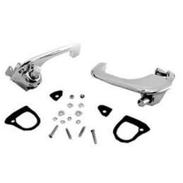 Set maniglie per porte (cromo lucido) 67-68