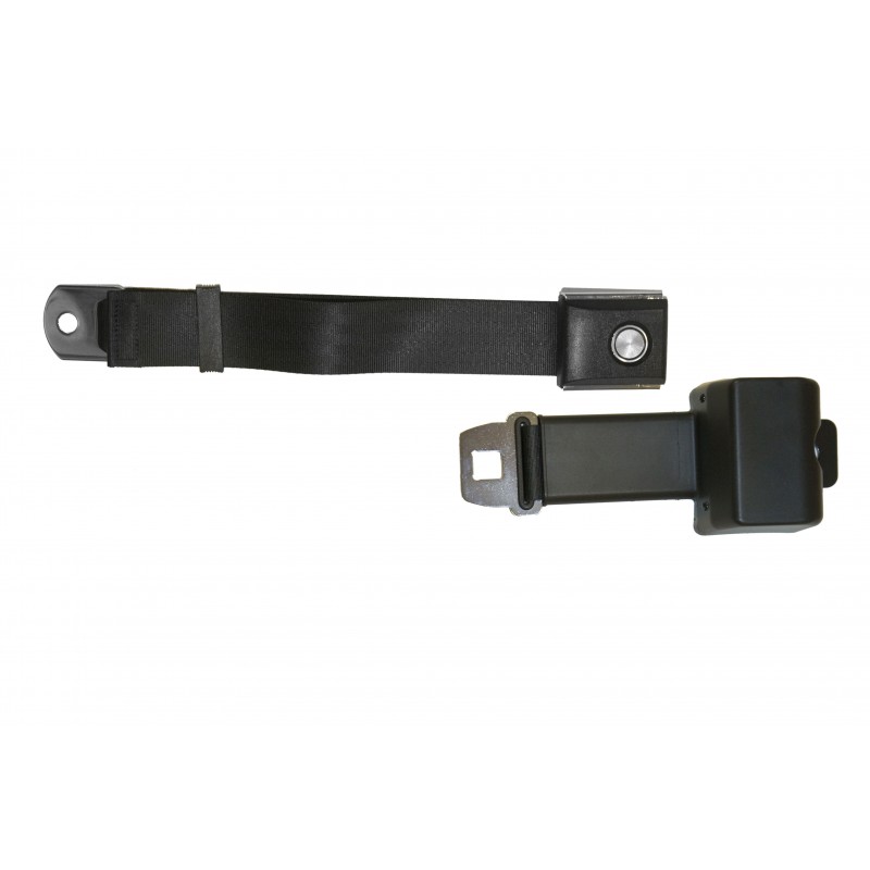 Seat belt black 68-73