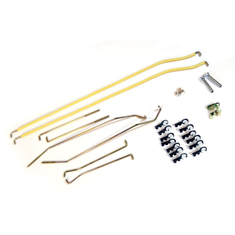 Un set de bare și cleme pentru o pereche de uși 69-70