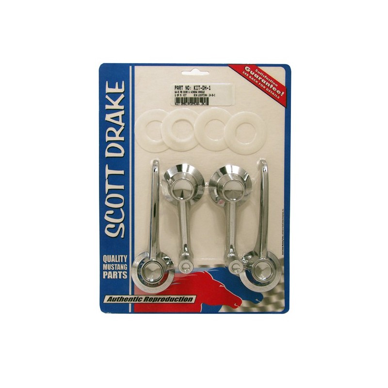Door handles window cranks Fastback (set) 64-65 Door handles window cranks Fastback (set) 64-65